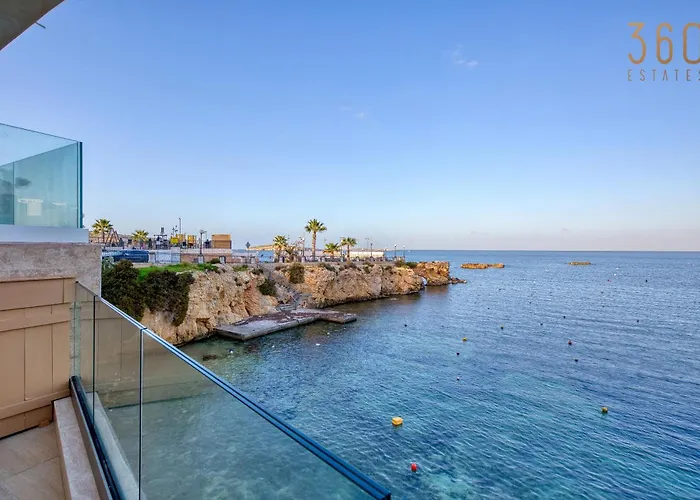 2br Seafront Elegance With Balcony & Sea Views By 360 Estates *
