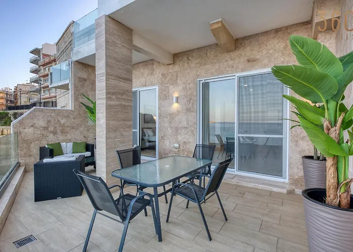 2br Seafront Elegance With Balcony & Sea Views By 360 Estates Apartment