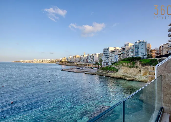 2br Seafront Elegance With Balcony & Sea Views By 360 Estates * St. Paul's Bay