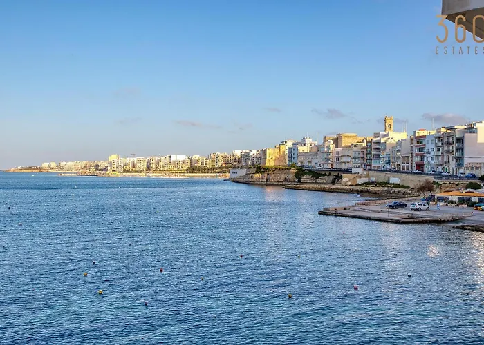 2br Seafront Elegance With Balcony & Sea Views By 360 Estates *