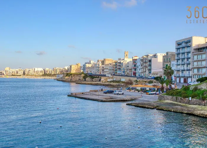 Apartment 2br Seafront Elegance With Balcony & Sea Views By 360 Estates *